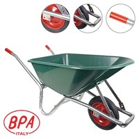 Bpa Schubkarre Pannensicher Vollgummirad 100L Pp Mulde ***Winter Geeignet***