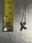 925 Sterling Silver Dainty X Pendant 16” Necklace NOT Paloma Picasso — photo 4