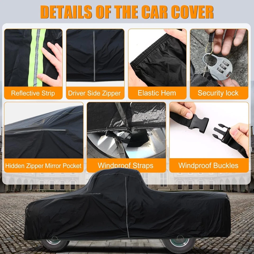 Waterproof Car Cover Replace for Ford F1 1948-1952 & F100 1953-1956 2 Door Foto 2 de 3