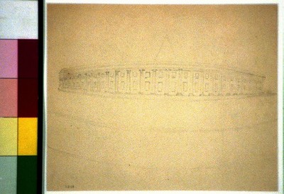 Unidentified semicircular structure two story, twenty-five bays giant order
