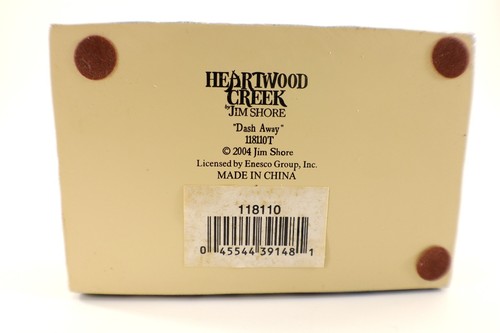 Jim Shore Heartwood Creek DASH AWAY renna rosso blu verde set 3 figurine 2004 - Foto 11 di 20