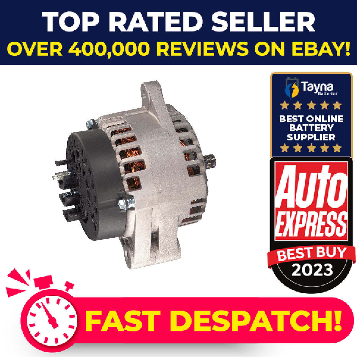 Alternator fits OPEL SIGNUM F48 1.9D 04 to 08 073503235 6204187 093169257 Febi