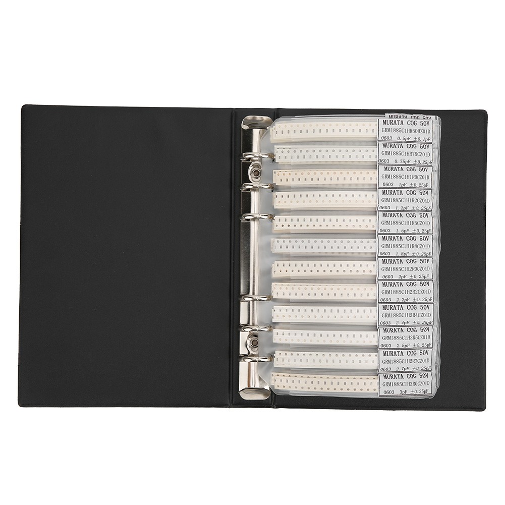 90 Values Capacitors Assortment Kit Sample Book For Electronic Professionals Bla