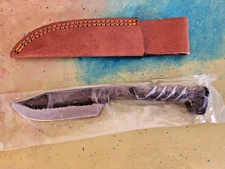 Forged Steel Knife Pakistan 4.5" Fixed Blade Railroad Spike Rite Edge