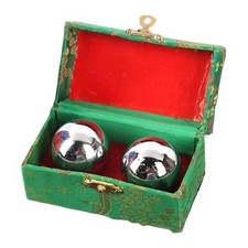 2x 38mm Chinese Baoding Balls Health Hand Exercise Stress Relaxation Therapy