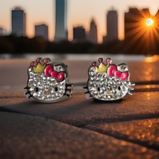 Sanrio Hello Kitty Sterling Silver Earrings