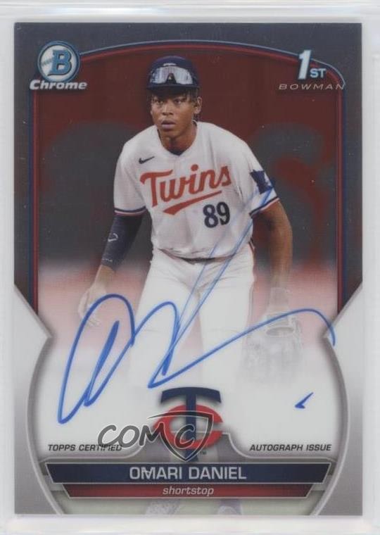 2023 Bowman Chrome Prospect Auto Omari Daniel #CPA-OD Auto 0zu6