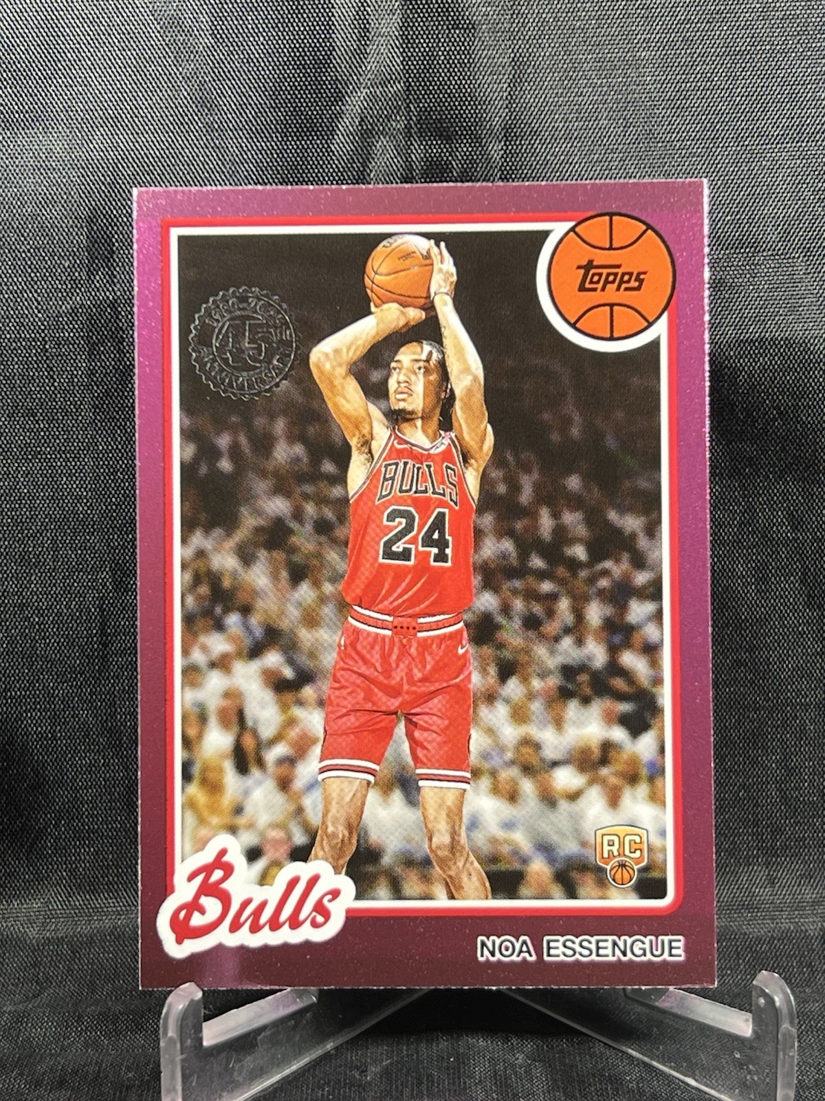 2025-26 Topps #80BK-59 Noa Essengue 1980-81 Topps Basketball Pink Parallel Bulls