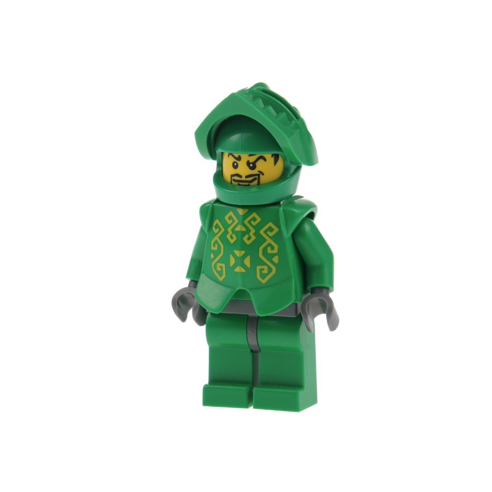 1x LEGO Knights Kingdom II Minifigure Knight Rascus Breastplate Helmet 8799
