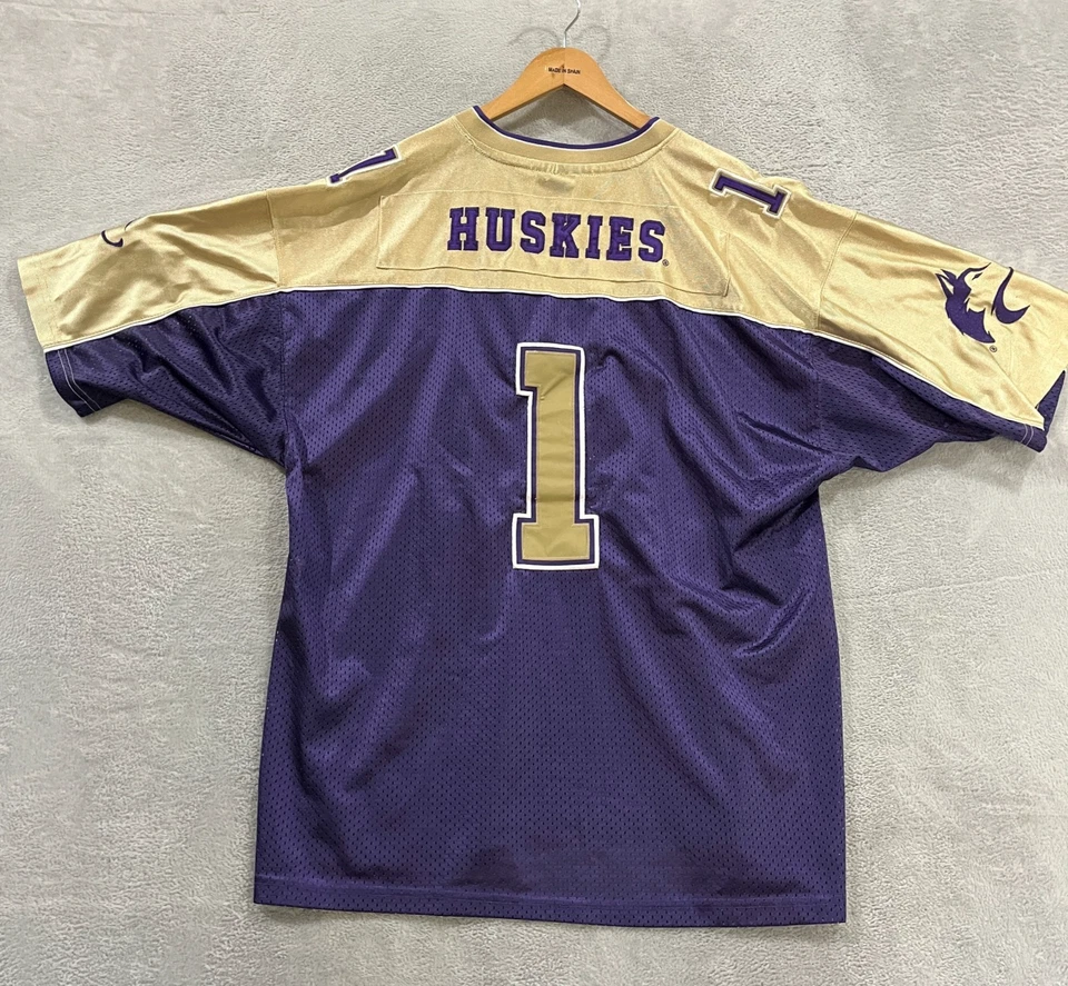 Vintage WASHINGTON HUSKIES Football Jersey Large Colosseum Athletics - Image 2 of 4