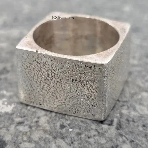 925 Braided Silver Ring, Wide Braided Band, Statement Braided Ring,