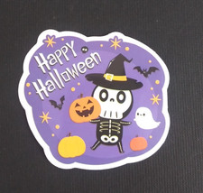 Happy Halloween Skeleton Halloween Sticker 2.25" x 2.38" G 