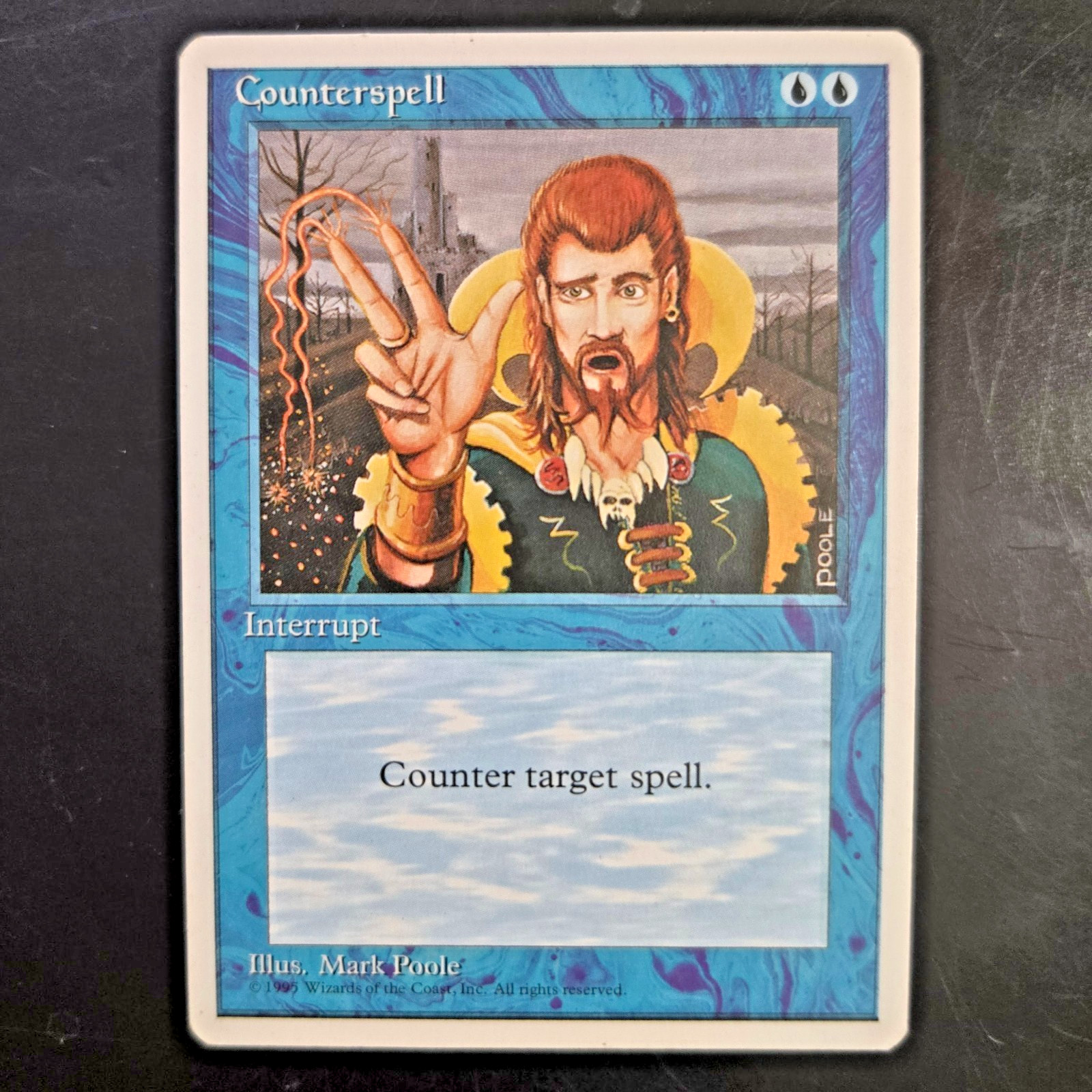 MTG Counterspell 4th Edition 4ED 65 Interrupt Uncommon Blue Counter Spell LP