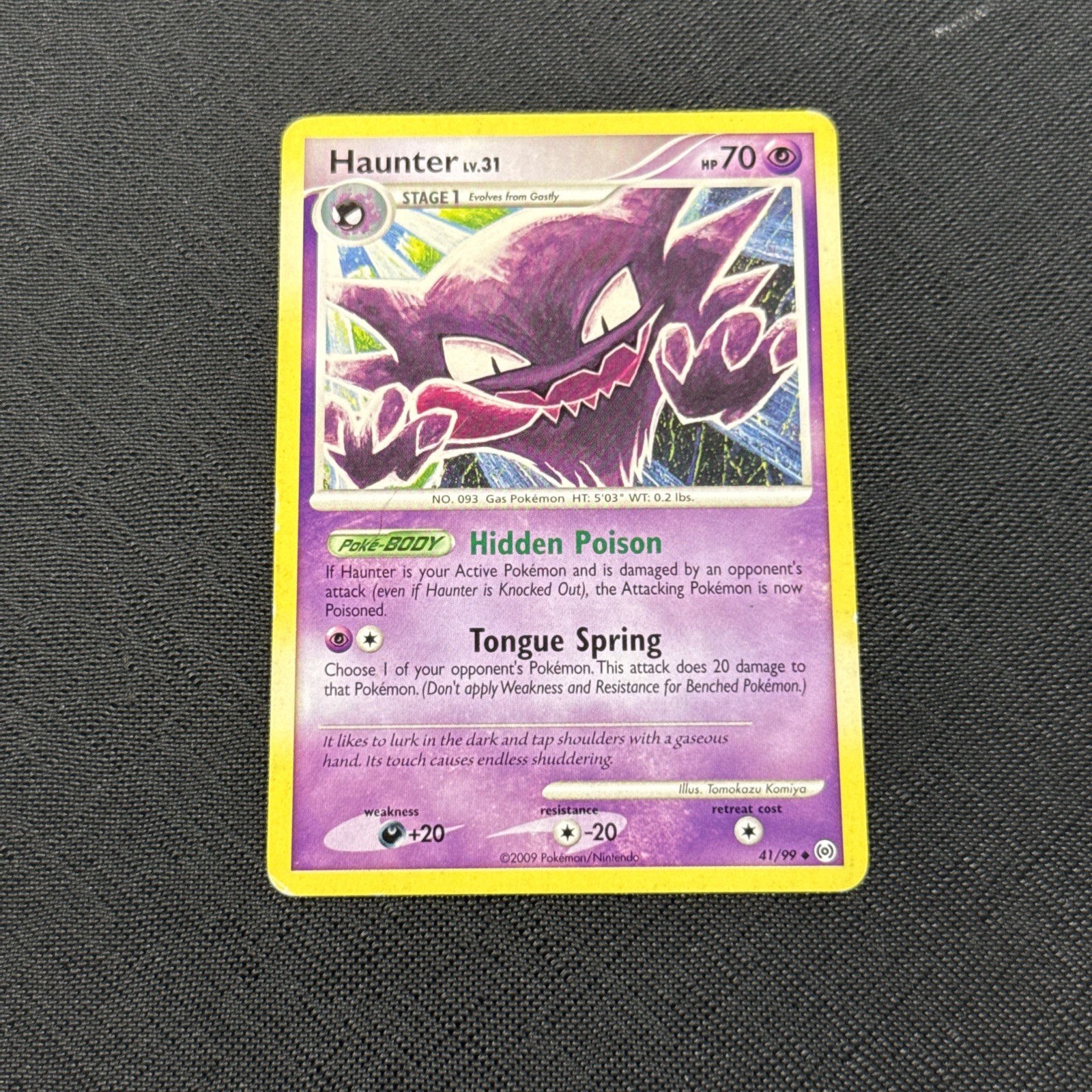 Haunter 41/99 Platinum Arceus Uncommon Non-Holo Pokemon. Pk003759