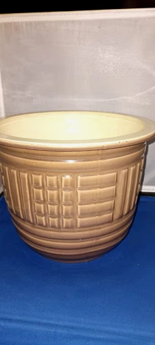 RARE! MCM Large  Red Wing Pottery Number 510  Vintage Planter  Brown/Tan