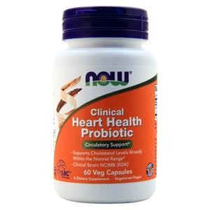 Пробиотик для здоровья сердца Now Clinical Heart Health Probiotic 60 капсул