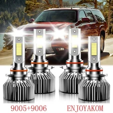 LED Headlight Bulbs High Low Beam 10000lm For Chevrolet Suburban 2500 2000-2006