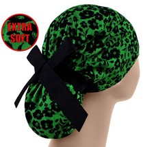 Scrub hats, nurse scrub cap, womens surgical hat, ponytail scrub cap flowers