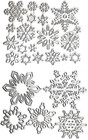 25 PCS Snowflake Dies Christmas Die Cuts for Card Making Metal Cutting Dies for