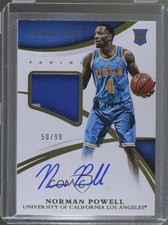 2015 Panini Immaculate Collegiate 50/99 Norman Powell #362 Patch Auto 0a6