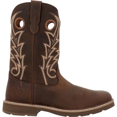 Georgia Boot Core 37 11'' Western Pull-On Work Boot GB00726 | Durable Men's Boots
