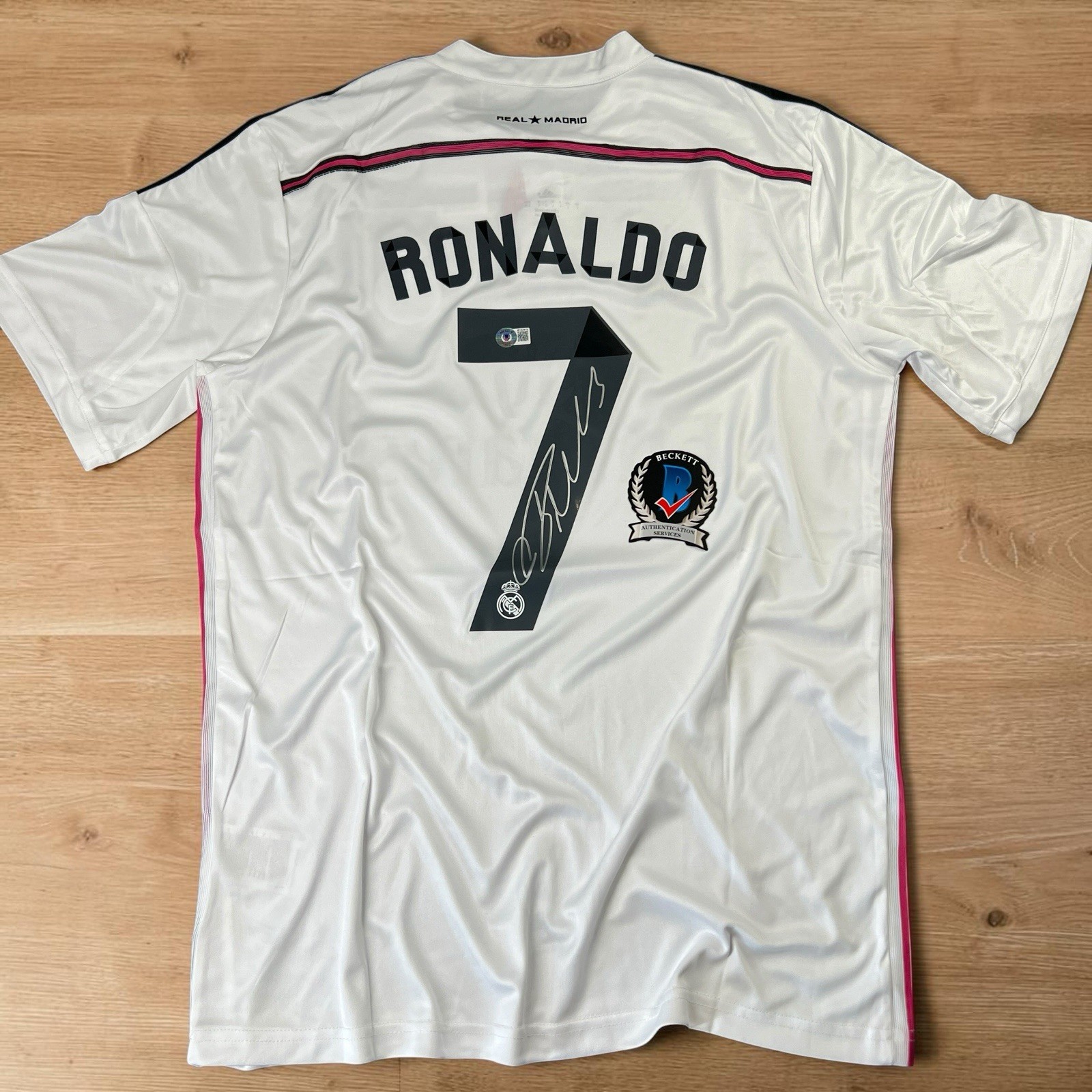Cristiano Ronald Autographed Signed Jersey Real Madrid BECKETT COA