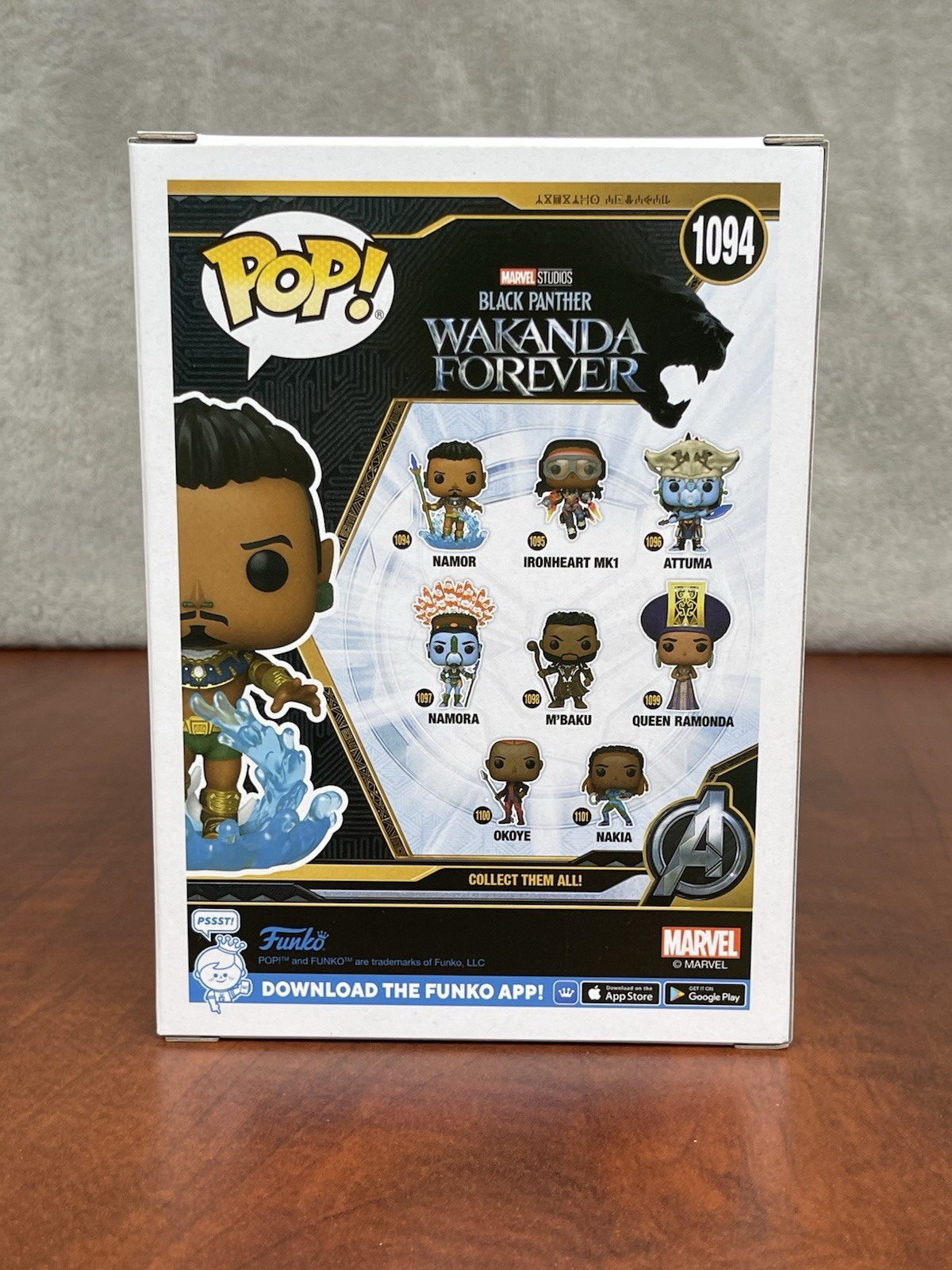 Funko Pop! Marvel Black Panther Wakanda Forever Namor #1094 Bobble-Head thumbnail 5