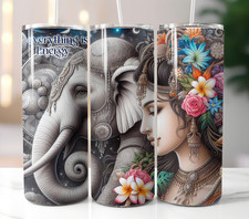 Aspara and Elephant Everything is Energy Thermal Travel Mug Tumbler 
