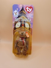 Britannia The Bear-1997 McDonalds Ty Beanie Baby with Rare Errors 1993, OakBrook
