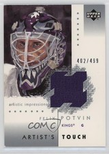 2002 Artistic Impressions Artist's Touch Jerseys /499 Felix Potvin #AT-FP 1pr2