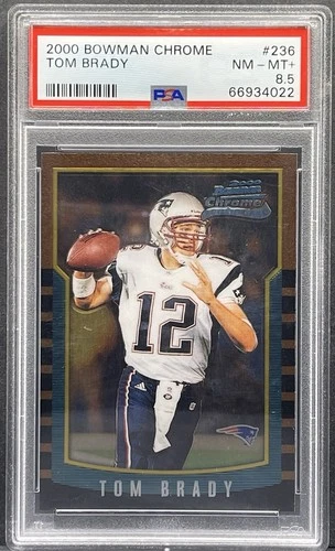 2000 Bowman Chrome #236 Tom Brady New England Patriots RC Rookie PSA 8.5