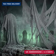 300'' x 39'' Large Halloween Scary Gauze, Spooky Cloth Party Decoration