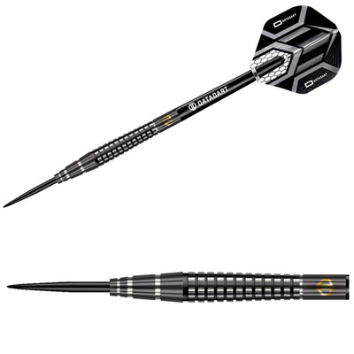 Datadart Black Prism | Steeldarts 90% Tungsten Schwarz | 24g | Dartpfeile Set