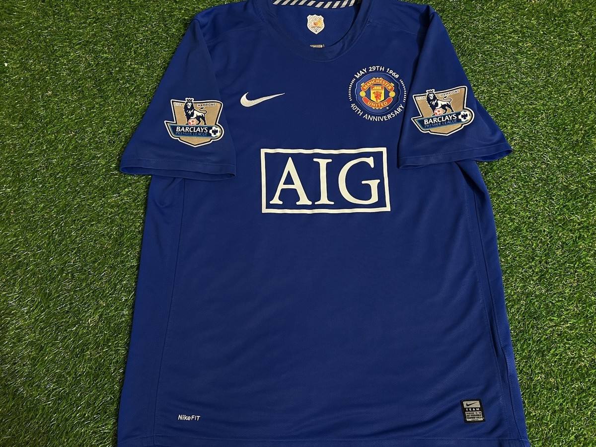 USED AUTHENTIC Manchester United FC 2008 Away Jersey #7 CRISTIANO
