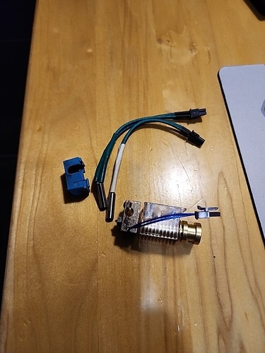 Pièces détachées E3D V6 : buse 0,4, chauffage 24v 30w