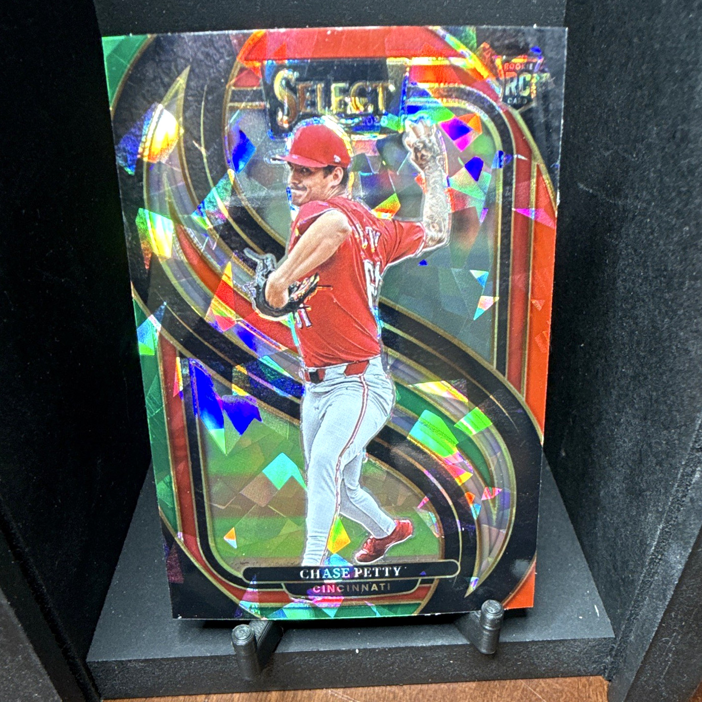 2025 Panini Select Premier Level Pink & Purple Prizm /199 RC Chase Petty #184