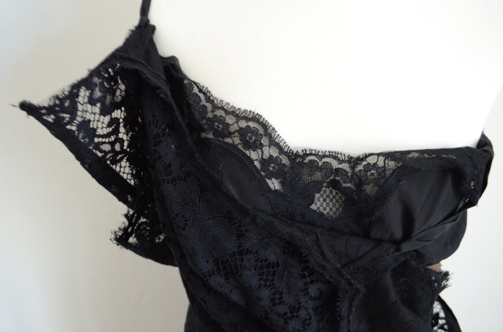 DOLCE & GABBANA dress lace NEW D 36 IT 42 black midi dress beautiful image 9