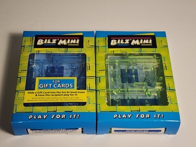 Two Bilz Mini Maze Puzzles for Gift Cards Gift Packaging