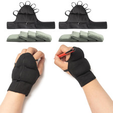 Weighted Gloves for Hand Tremors - Adjustable Stability Aid for Parkinson's 2PK