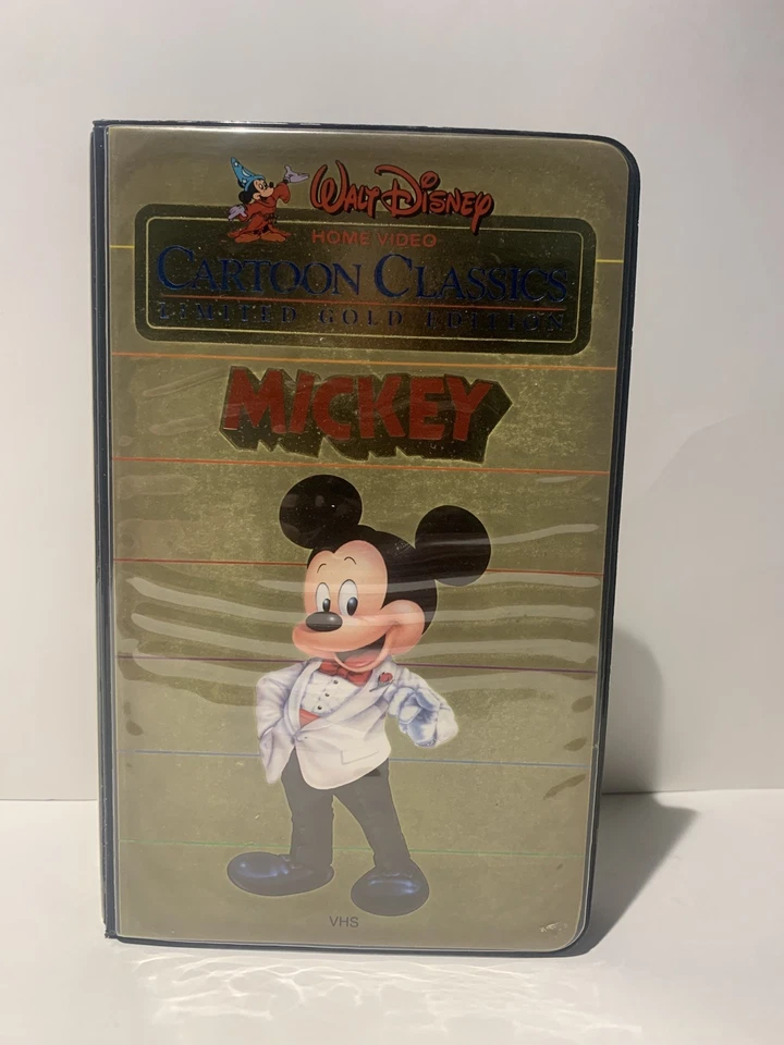 LIMITED GOLD EDITION Mickey mouse VHS video WALT DISNEY animation Steamboat - Image 2 of 4
