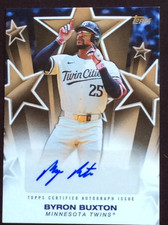 2025 Topps Series 1 Byron Buxton Gold Stars Auto /50 Twins BSA-BB A16