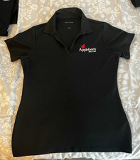 Applebee's Grill & Bar Short Sleeve Employee uniform Polo Shirt Ladies Small