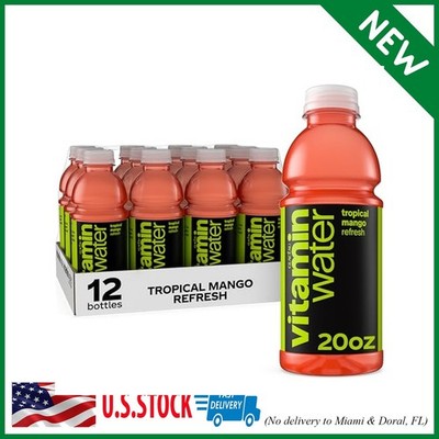 Refresh Tropical Mango Nutrient Enhanced Flavored Water Beverage, 20 fl oz Bottl