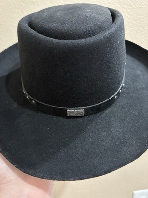 USA製 STALLION by STETSON ウールハット ブラック Stetson Stallion Black Felt Western Cowboy Hat Size 55 , 6 7/8 | eBay