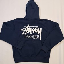 Stussy Honolulu Hoodie Mens Large Navy Stock ...