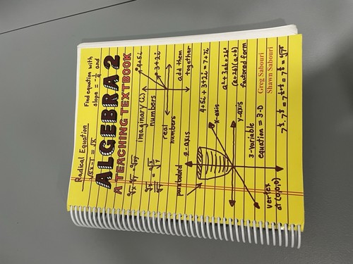 A Teaching Textbook Algebra 2 Greg Shawn Sabouri Spiralbound - 第 1/6 張圖片