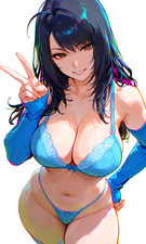Waifu Sticker - Anime Sticker - Manga Cute Lewd Laptop Skateboard Car