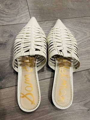 Sam Edelman Shai Modern Ivory Butter Nappa Leather