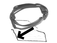 Linke TüRdichtung Mercedes W113 Pagode OEM QualitäT 1137200778