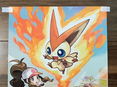 Victini - Pokemon Game Artworks Poster Nintendo From Japan | eBay